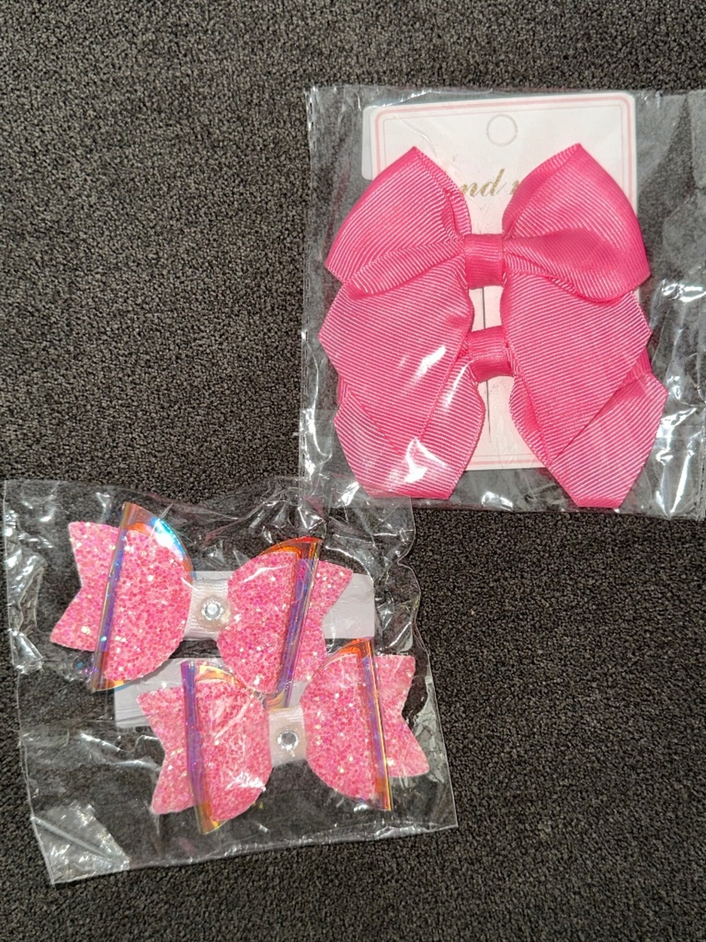 2 Sers of Pink Hair Bows
